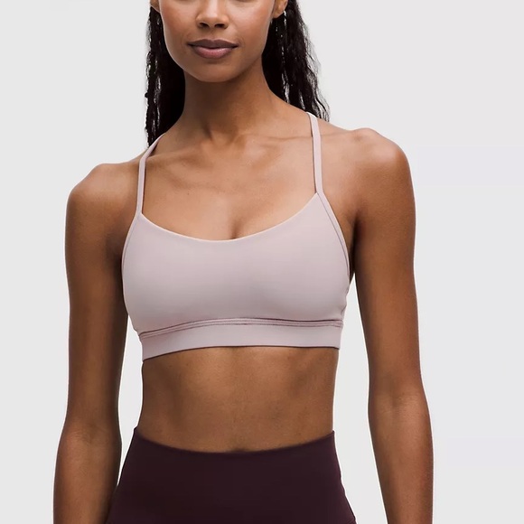 Lululemon Flow Y Bra Mauve Grey - Picture 1 of 4